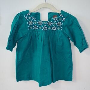 Tea Collection Teal Dress Size 12 To 18 Months